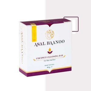 پن نارگیل کاملا طبیعی عسل بانو در جعبه بسته بندی 60 گرمی