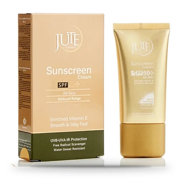 کرم ضد آفتاب رنگی ژوت SPF50 پوست چرب / رنگ بژ طبیعی