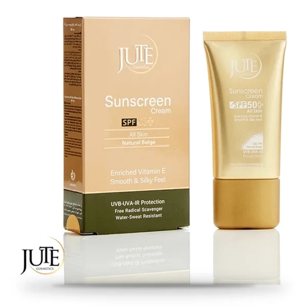 کرم ضدآفتاب رنگی ژوت SPF50 پوست چرب رنگ بژ روشن