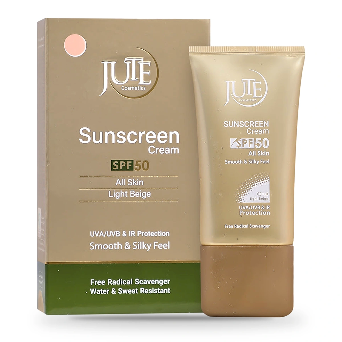 ضدآفتاب ژوت SPF50 مناسب انواع پوست رنگ بژ روشن
