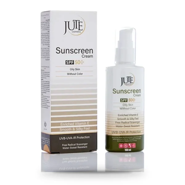 ضدآفتاب بی‌رنگ ژوت SPF50+ مناسب پوست چرب، حجم 100 میلی‌لیتر