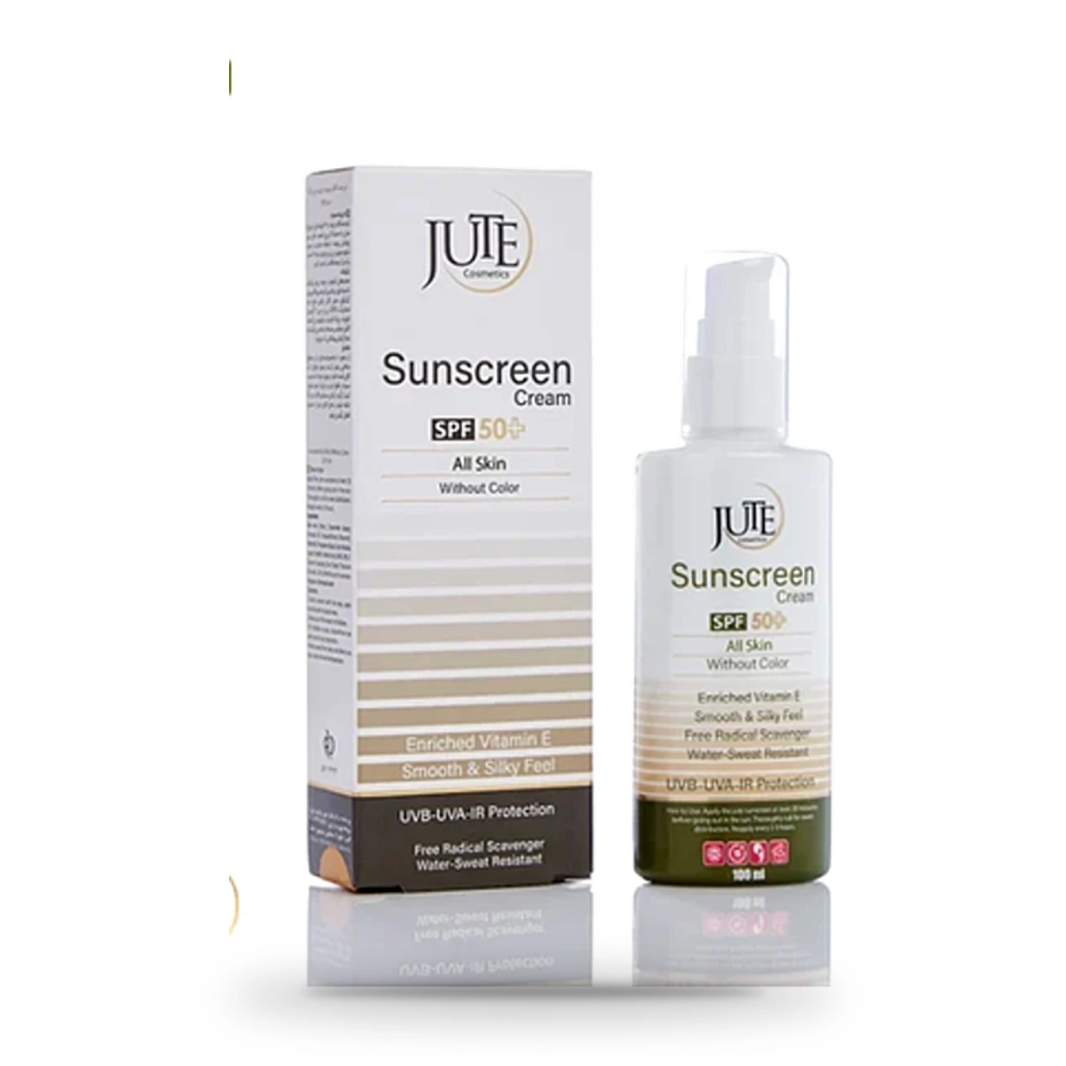 ضدآفتاب بی‌رنگ ژوت SPF50 مناسب انواع پوست، حجم 100 میلی‌لیتر