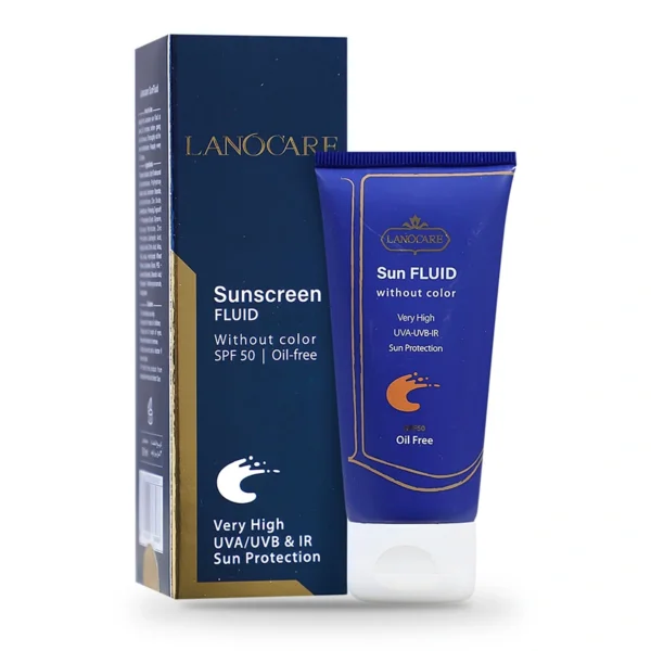 ضدآفتاب فلوئیدی بی‌رنگ لانوکر SPF50