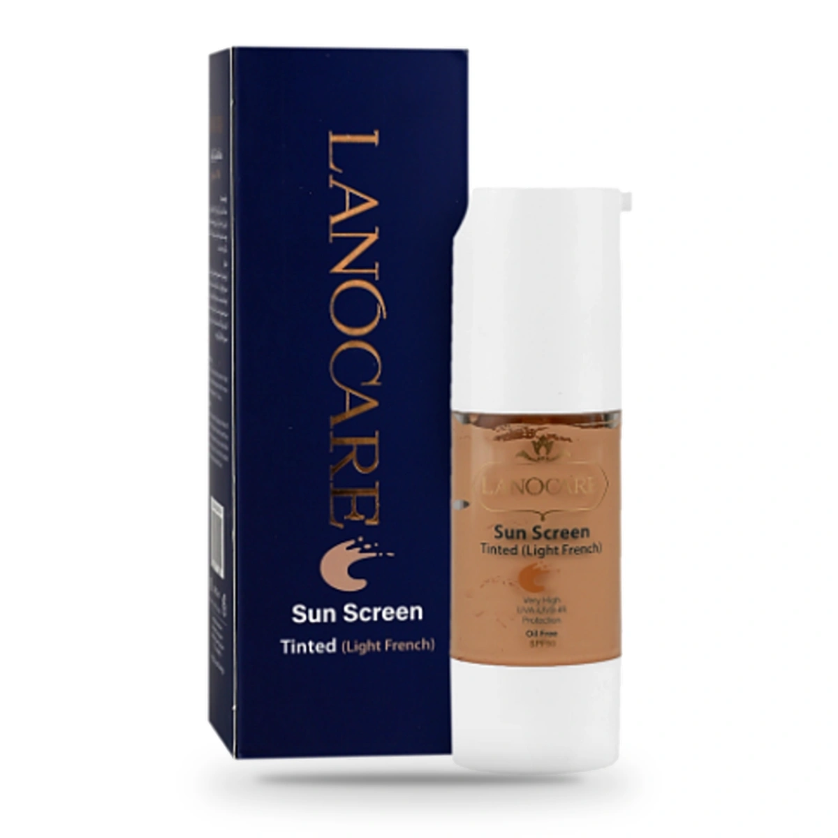 کرم ضد آفتاب رنگی لانوکر مدل لایت فرنچ SPF50 حجم ۴۰ میلی‌لیتر
