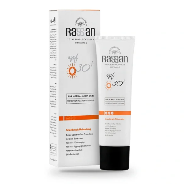 کرم ضدآفتاب فاقد چربی راسن SPF30 بی‌رنگ
