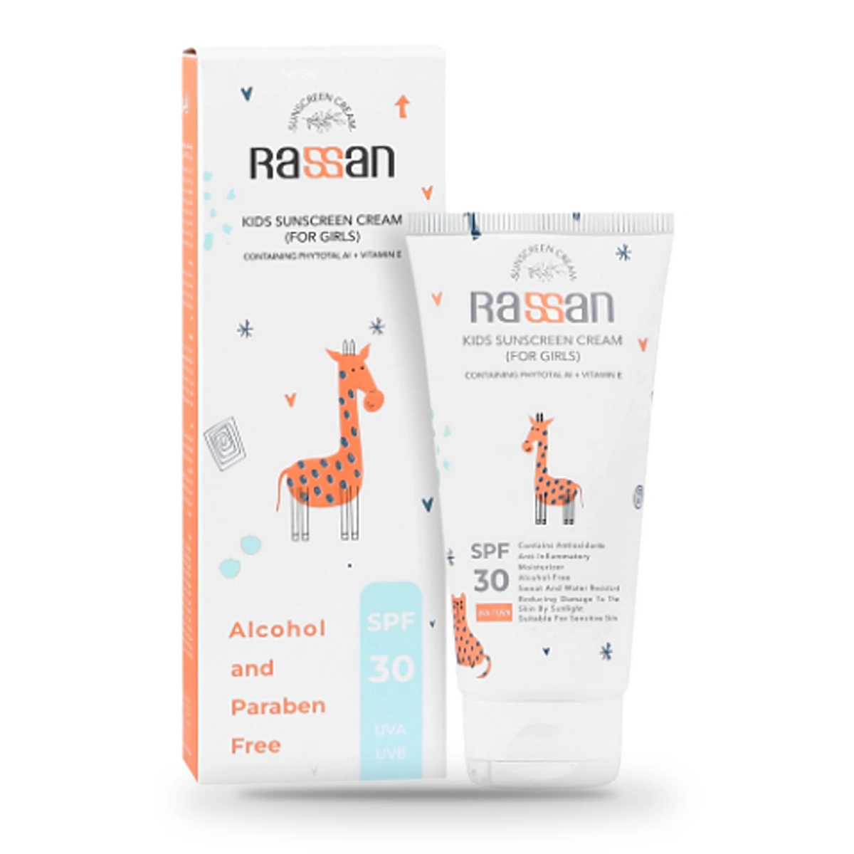 کرم ضد آفتاب کودکان SPF30 دخترانه راسن