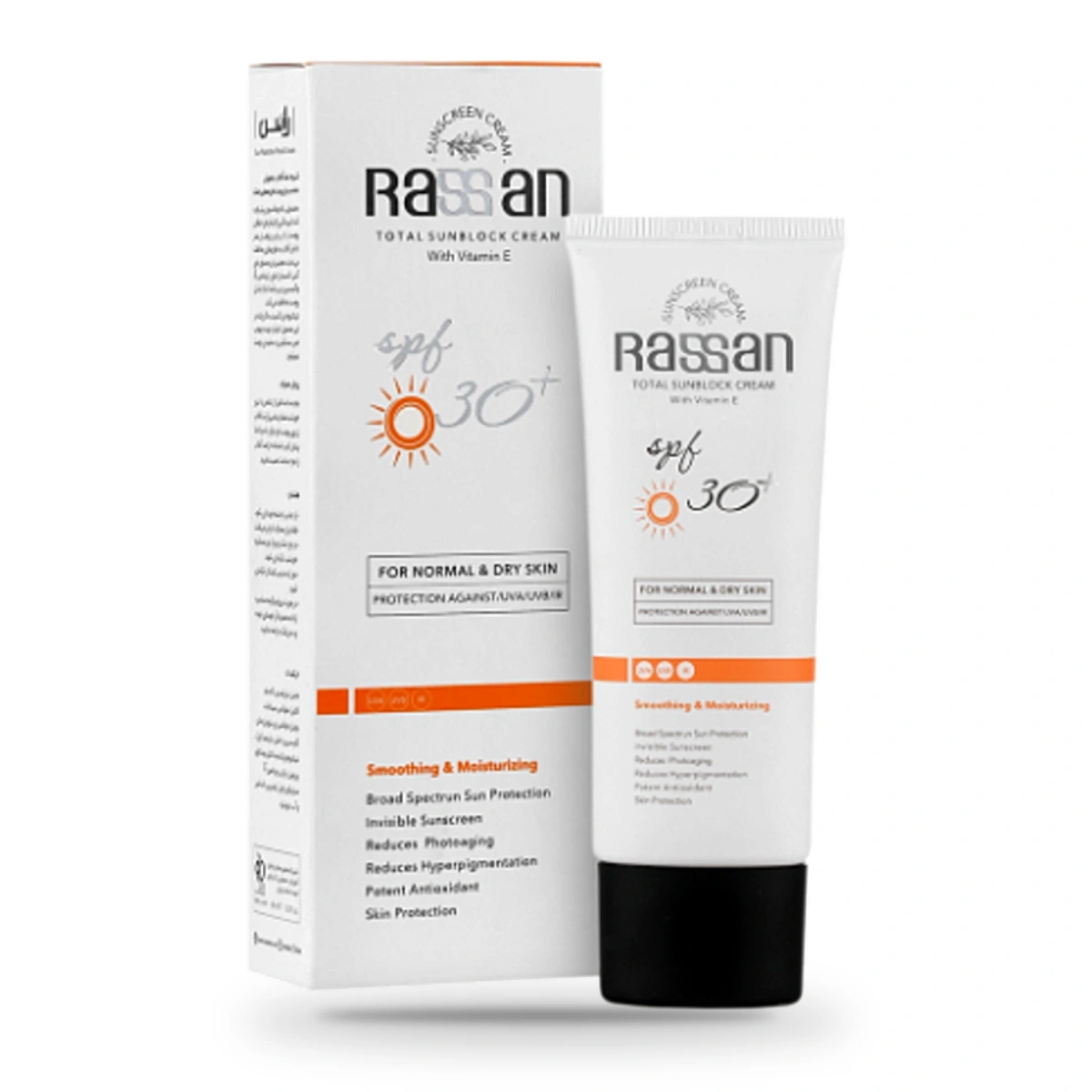 کرم ضد آفتاب راسن SPF30 مناسب پوست خشک و معمولی